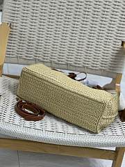 Bagsaaa YSL Sac De Jour Medium Supple In Raffia 751499 Natural And Brick - 41 X 28 X 13 CM - 2