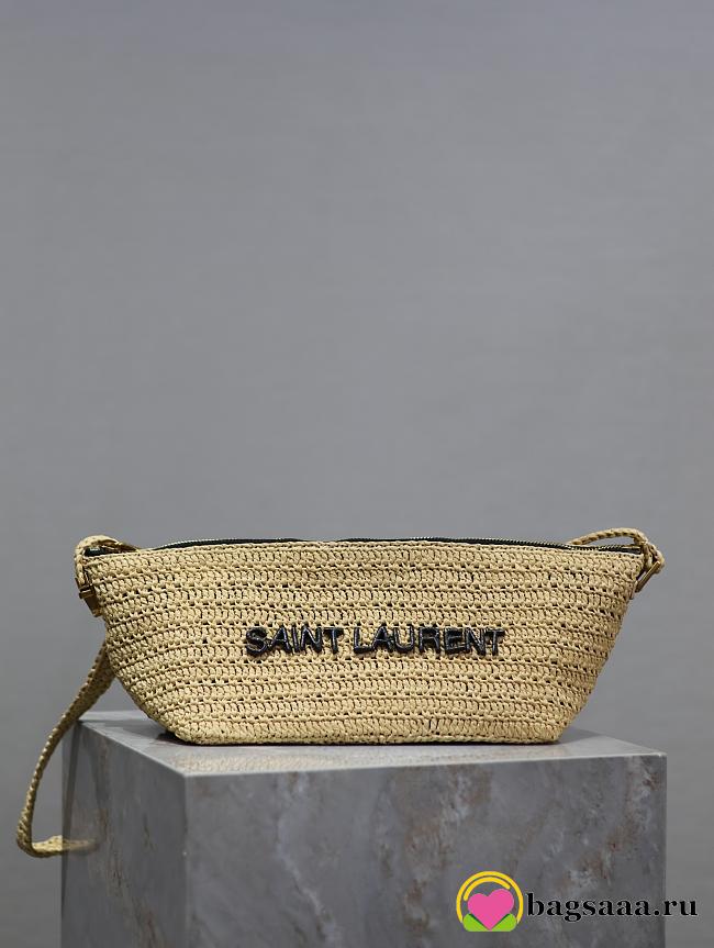 Bagsaaa YSL Le Rafia Crossbody Bag 667490 Naturel - 23/26 X 14 X 14.5 CM - 1