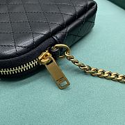 Bagsaaa YSL Gaby Zipped Pouch In Quilted Lambskin 733667 Black - 18 X 13 X 3,5 CM - 2