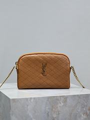 Bagsaaa YSL Gaby Zipped Pouch In Quilted Lambskin 733667 Brown - 18 X 13 X 3,5 CM - 1