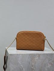 Bagsaaa YSL Gaby Zipped Pouch In Quilted Lambskin 733667 Brown - 18 X 13 X 3,5 CM - 4