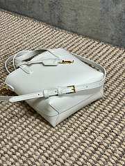 Bagsaaa YSL Mini Toy Shopping Saint Laurent In Box Leather 773995 White - 18 X 17 X 8 CM - 3