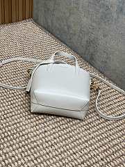 Bagsaaa YSL Mini Toy Shopping Saint Laurent In Box Leather 773995 White - 18 X 17 X 8 CM - 2