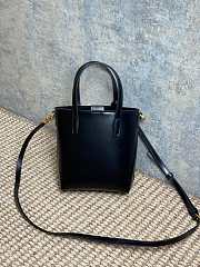 Bagsaaa YSL Mini Toy Shopping Saint Laurent In Box Leather 773995 Black - 18 X 17 X 8 CM - 5