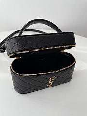 Bagsaaa YSL Gaby Vanity Bag In Lambskin 766731 Black - 18 X 11 X 6.5 CM - 5