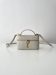 Bagsaaa YSL Gaby Vanity Bag In Lambskin 766731 Cream - 18 X 11 X 6.5 CM - 1