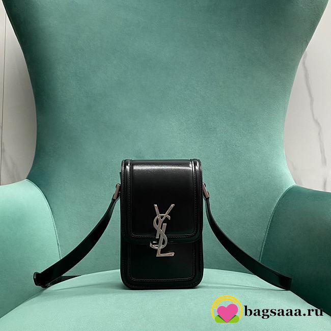 Bagsaaa YSL Solferino Mini Bag In Smooth Leather 753963 Black - 18 X 11 X 5 CM - 1