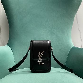 Bagsaaa YSL Solferino Mini Bag In Smooth Leather 753963 Black - 18 X 11 X 5 CM