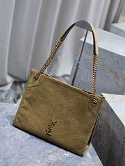 Bagsaaa YSL Niki Medium Shopping In Suede 577999 Green - 33 X 27 X 11.5 CM - 3