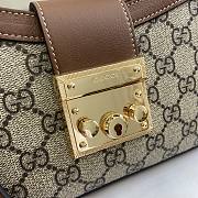 Bagsaaa Gucci Padlock GG Medium Shoulder Bag 811705 Brown - 26.5x14x6 cm - 2