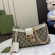 Bagsaaa Gucci Padlock GG Medium Shoulder Bag 811705 White - 26.5x14x6 cm - 1