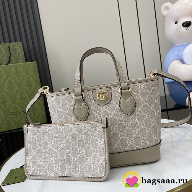 Bagsaaa Gucci Ophidia Mini Tote Bag 811716 Beige - 22x18x10 cm - 1