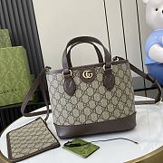 Bagsaaa Gucci Ophidia Mini Tote Bag 811716 Brown - 22x18x10 cm - 1