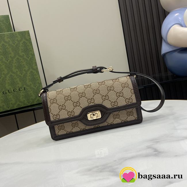 Bagsaaa Gucci Luce Mini Shoulder Bag 790038 Brown - 20x10x4 cm - 1