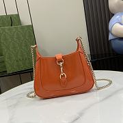 Bagsaaa Gucci Jackie Notte Mini Bag 782889 Orange Patent - 19.5 x 18 x 3.5cm - 1