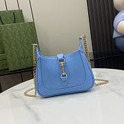 Bagsaaa Gucci Jackie Notte Mini Bag 782889 Blue Patent - 19.5 x 18 x 3.5cm - 1