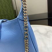 Bagsaaa Gucci Jackie Notte Mini Bag 782889 Blue Patent - 19.5 x 18 x 3.5cm - 4