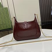 Bagsaaa Gucci Jackie Notte Mini Bag 782889 Red Patent - 19.5 x 18 x 3.5cm - 2