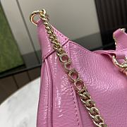 Bagsaaa Gucci Jackie Notte Mini Bag 782889 Pink Patent - 19.5 x 18 x 3.5cm - 3