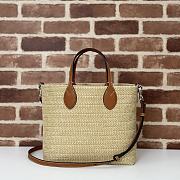 Bagsaaa Gucci Small Straw-Effect Tote ‎779671 - 26x25x11cm - 4