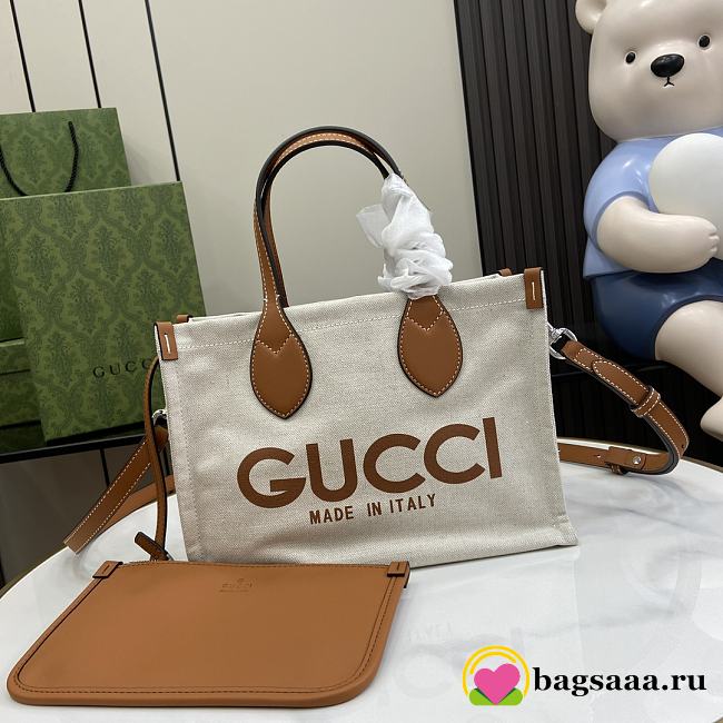 Bagsaaa Gucci Mini Tote Bag With Gucci Print 772144 - 28 x 19.5 x 12 cm - 1