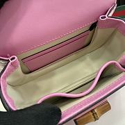 Bagsaaa Gucci Bamboo 1947 Mini Top Handle Bag 786482 Pink - 17 x12 x 7.5 cm - 5