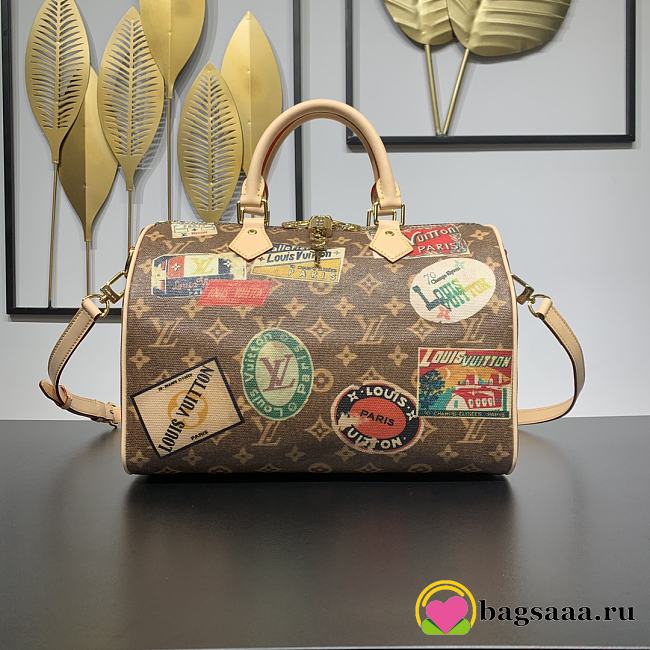 Bagsaaa Louis Vuitton M47087 Speedy Bandoulière 30 Monogram - 30 x 21 x 17 cm - 1