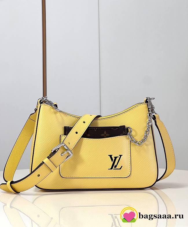 Bagsaaa Louis Vuitton M22215 Marelle Jaune Plume Yellow - 25 x 15 x 8 cm - 1