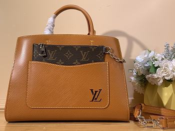 Bagsaaa Louis Vuitton M59953 Marelle Tote MM Gold Miel Brown - 30 x 21 x 13 cm