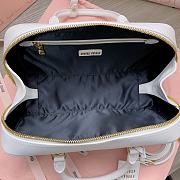 Bagsaaa Miumiu Arcadie Matelassé Nappa Leather Bag White - 12*27*9 cm - 2