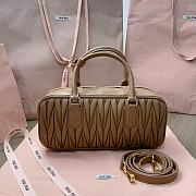 Bagsaaa Miumiu Arcadie Matelassé Nappa Leather Bag Caramel - 12*27*9 cm - 2