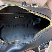 Bagsaaa Miumiu Arcadie Matelassé Nappa Leather Bag Black - 10.5*22*7.5 cm - 2