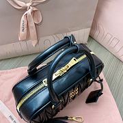 Bagsaaa Miumiu Arcadie Matelassé Nappa Leather Bag Black - 10.5*22*7.5 cm - 4