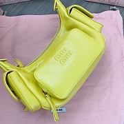 Bagsaaa Miumiu Nappa Leather Pocket Bag Yellow - 21x6x12 cm - 2