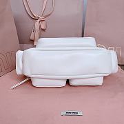 Bagsaaa Miumiu Nappa Leather Pocket Bag White - 21x6x12 cm - 5