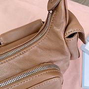 Bagsaaa Miumiu Nappa Leather Pocket Bag Brown - 21x6x12 cm - 5