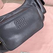 Bagsaaa Miumiu Nappa Leather Pocket Bag Black - 21x6x12 cm - 4