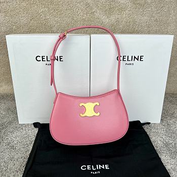 Bagsaaa Celine Medium Tilly Bag In Shiny Calfskin Pink - 22 X 13.5 X 4 CM