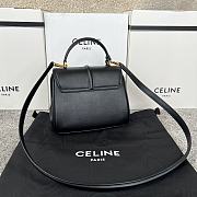 Bagsaaa Celine Mini 16 In Satinated Calfskin Black - 18.5 X 15.5 X 9 CM - 5