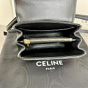 Bagsaaa Celine Mini 16 In Satinated Calfskin Black - 18.5 X 15.5 X 9 CM - 3