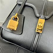 Bagsaaa Celine Mini 16 In Satinated Calfskin Black - 18.5 X 15.5 X 9 CM - 2