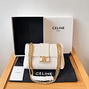 Bagsaaa Teen Celine Victoire Bag In Supple Calfskin White - 23.5 X 14 X 8 CM - 1