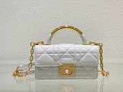 Bagsaaa Mini Dior Ange Bag Latte Macrocannage Calfskin - 20 x 12 x 5 cm - 3