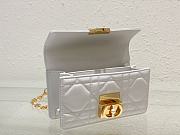 Bagsaaa Mini Dior Ange Bag Latte Macrocannage Calfskin - 20 x 12 x 5 cm - 2