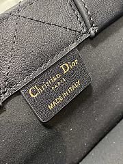 Bagsaaa Mini Dior Book Tote Black Macrocannage Calfskin - 21.5 x 13 x 7.5 cm - 4