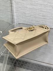 Bagsaaa Mini Dior Book Tote Powder Beige Macrocannage Calfskin - 21.5 x 13 x 7.5 cm - 2