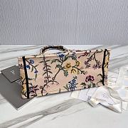 Bagsaaa Medium Dior Book Tote Pink Multicolor Dior Petites Fleurs Embroidery - 36x27.5x16.5 cm - 4