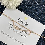 Bagsaaa Dior Petit CD Bracelet Pink-Finish Metal with Pink Resin Pearls and Crystals - 4