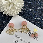 Bagsaaa Dior Tribales Earrings Gold-Finish Metal with Orange Acid Resin Pearls and White Crystals - 4