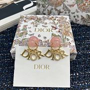 Bagsaaa Dior Tribales Earrings Gold-Finish Metal with Orange Acid Resin Pearls and White Crystals - 2